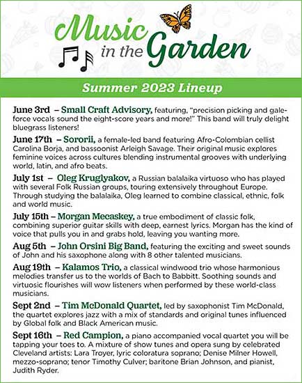 Music in the Garden 2023