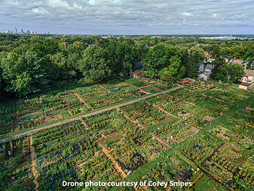 Drone aerial view courtesy of Corey Snipes